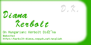 diana kerbolt business card